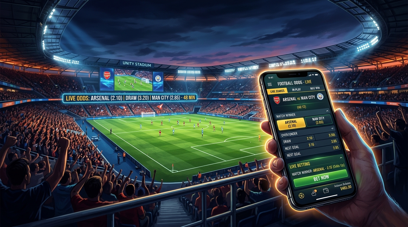 Sports betting in Nigeria overview showing top betting platforms and odds